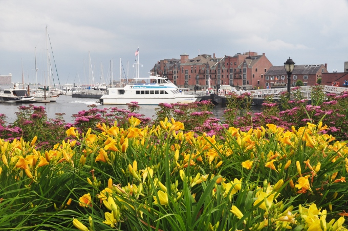 The Boston harbor